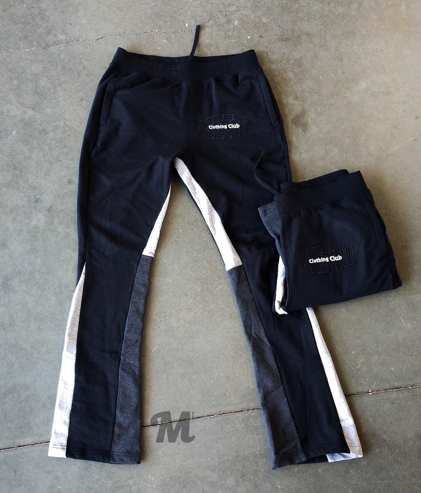 Black flare sweatpants