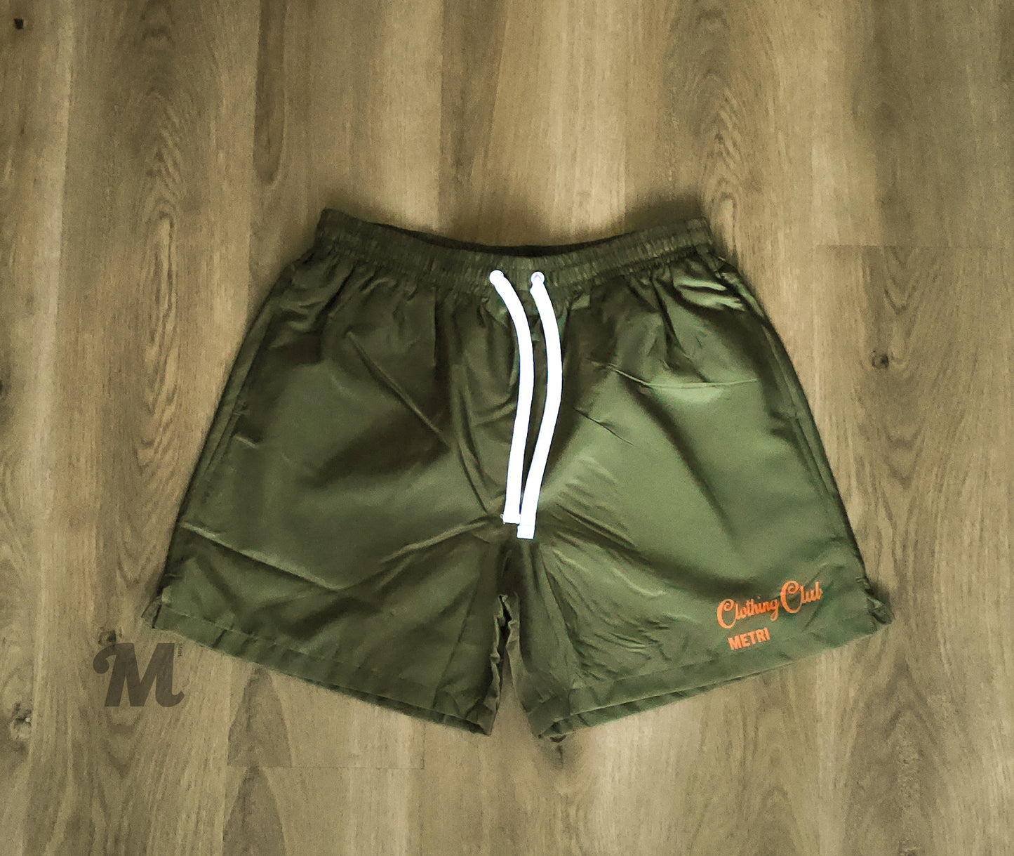 Clothing Club: Nylon Olive shorts