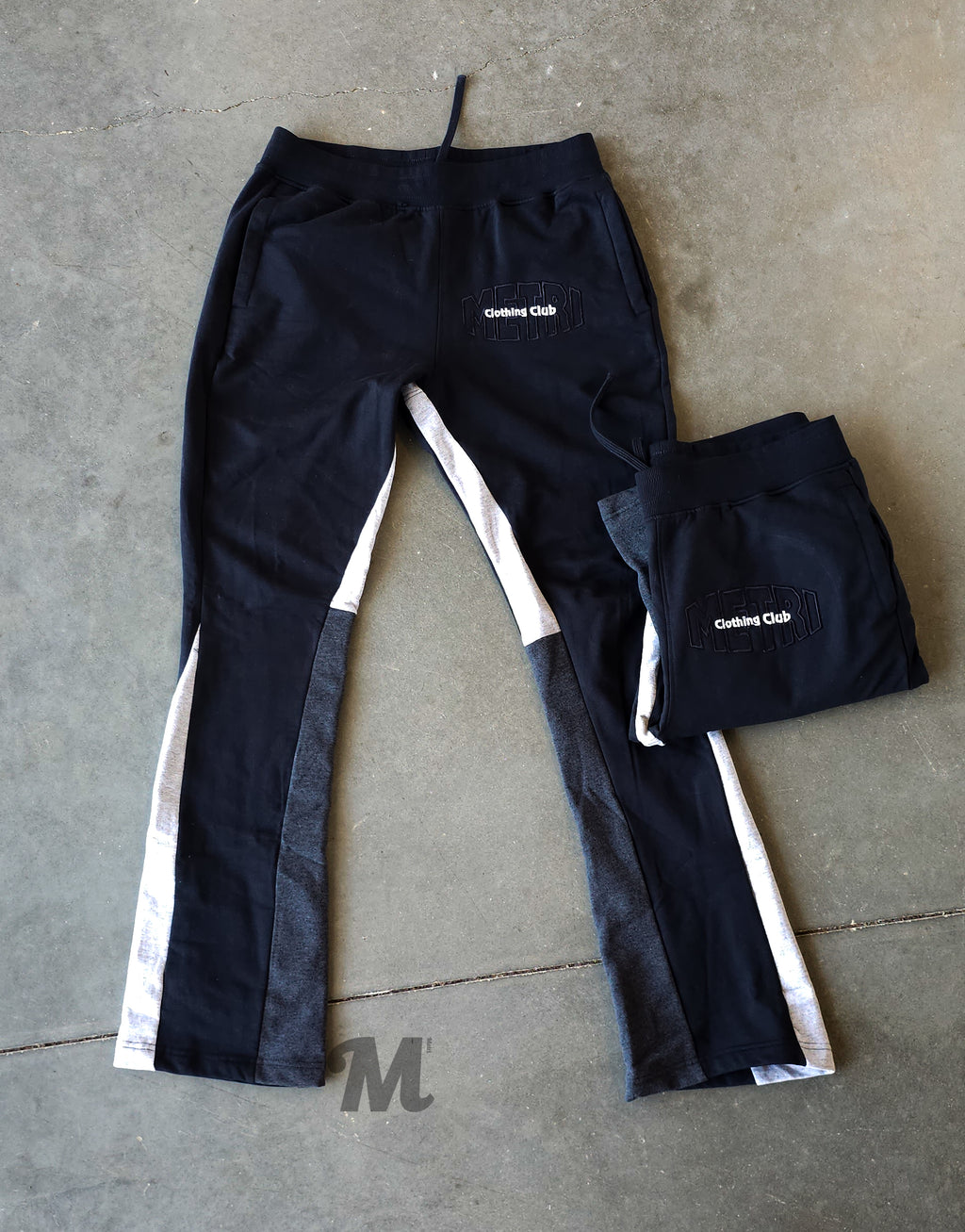 Black flare sweatpants