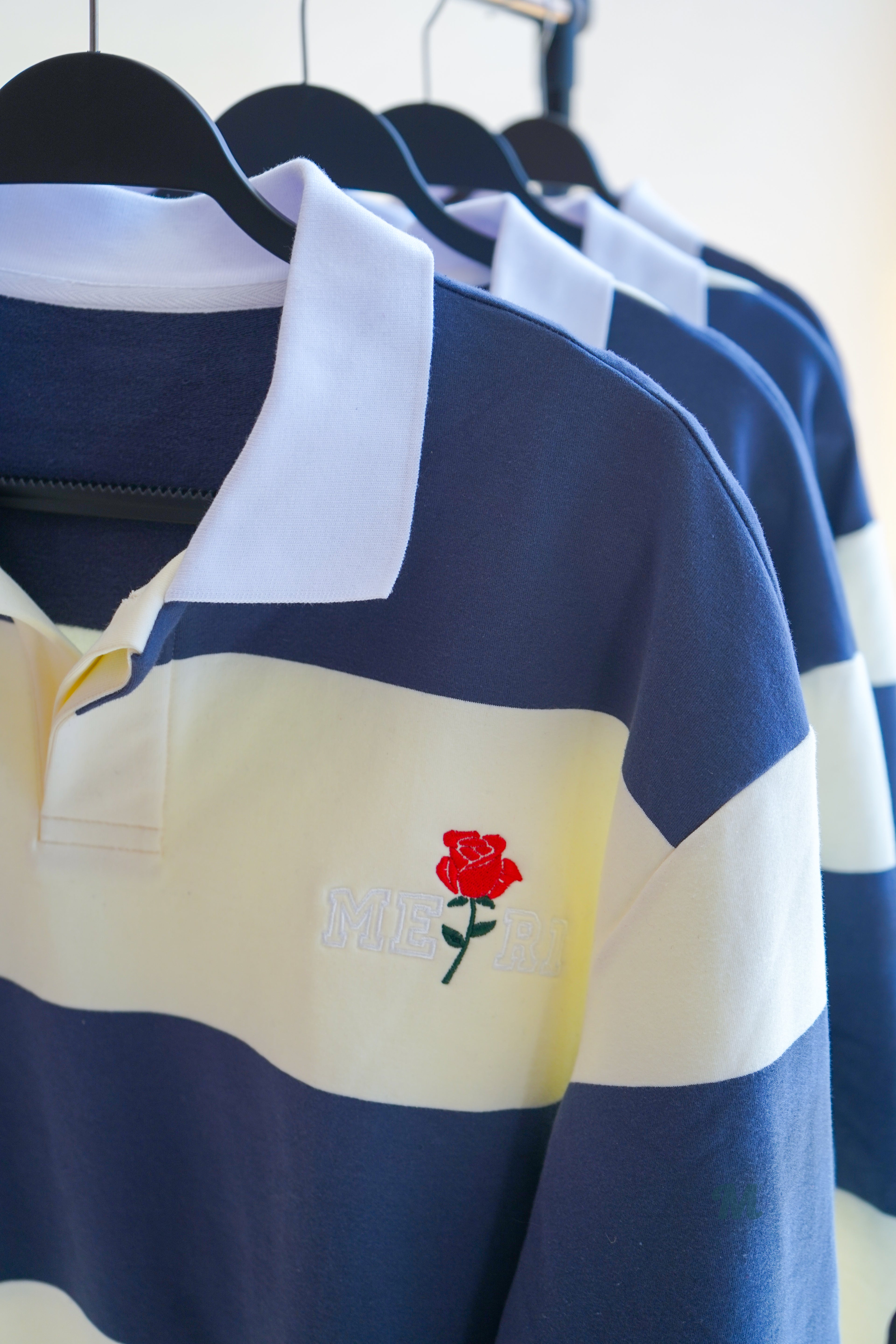 Rugby Polo (Blue/White)