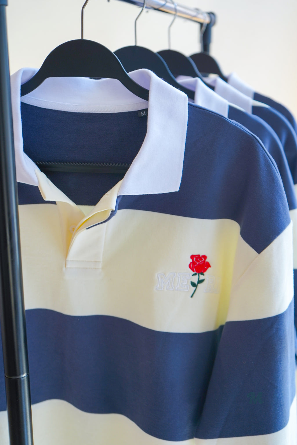Rugby Polo (Blue/White)