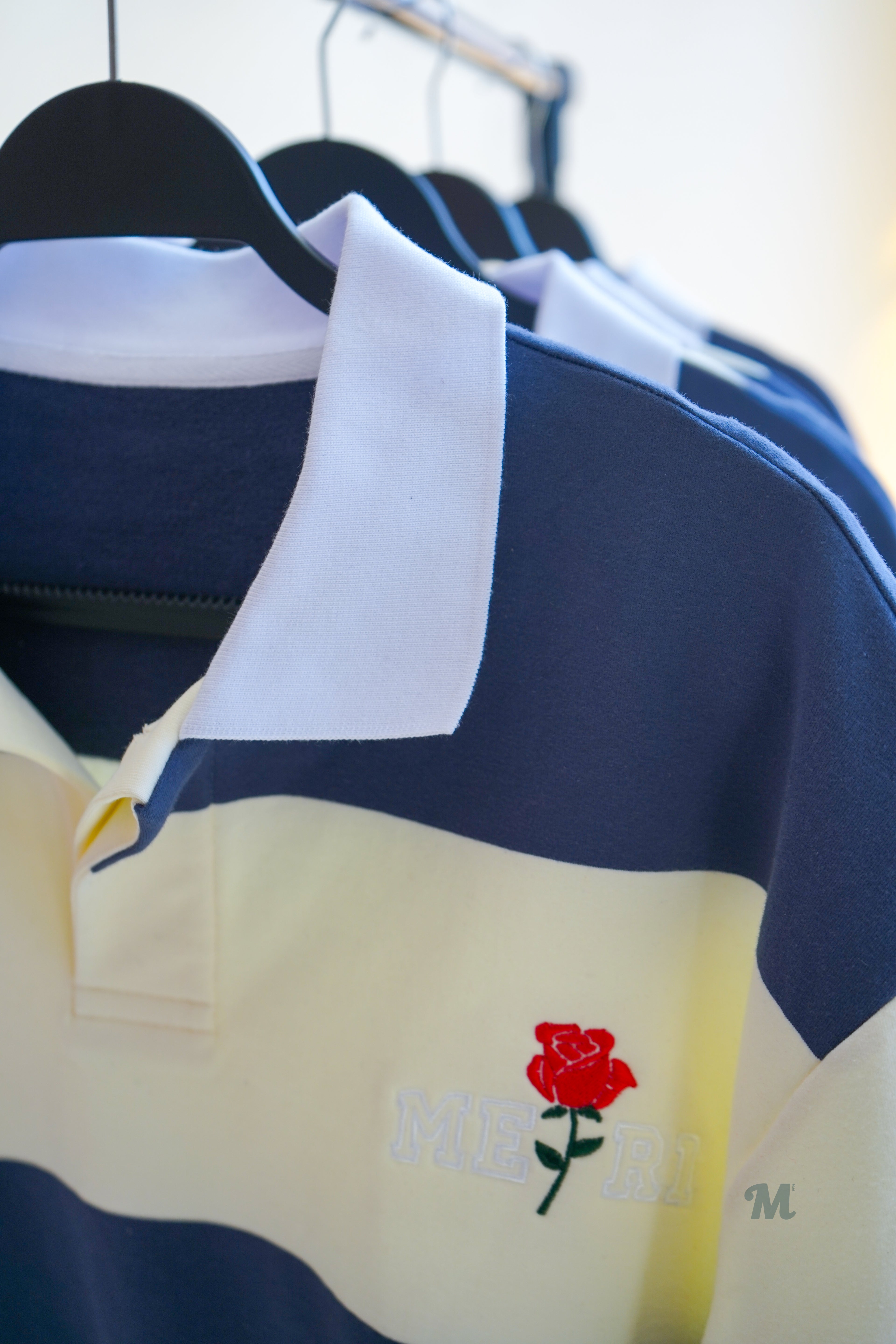 Rugby Polo (Blue/White)