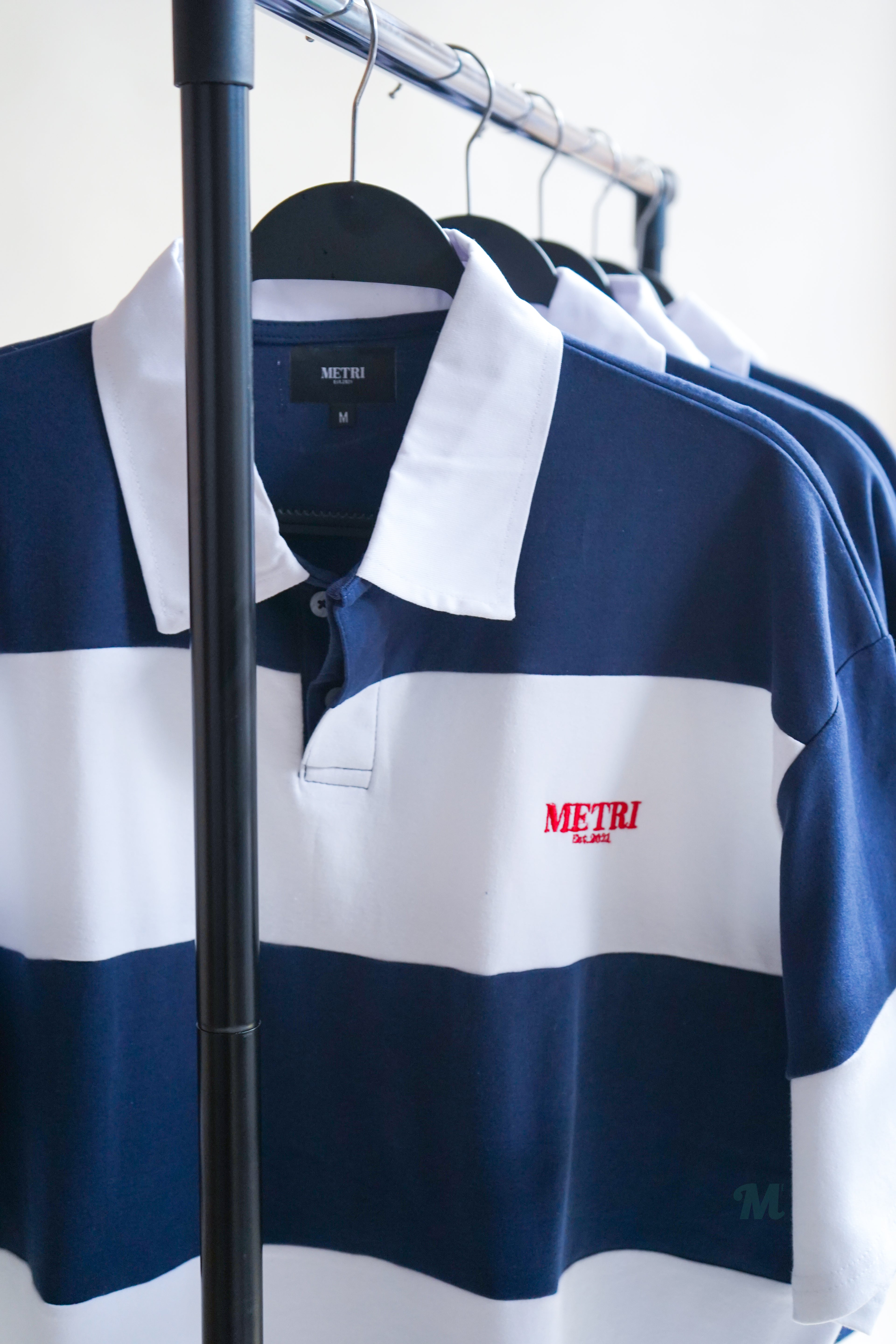 Rugby Polo Short Sleeve (Blue/White)