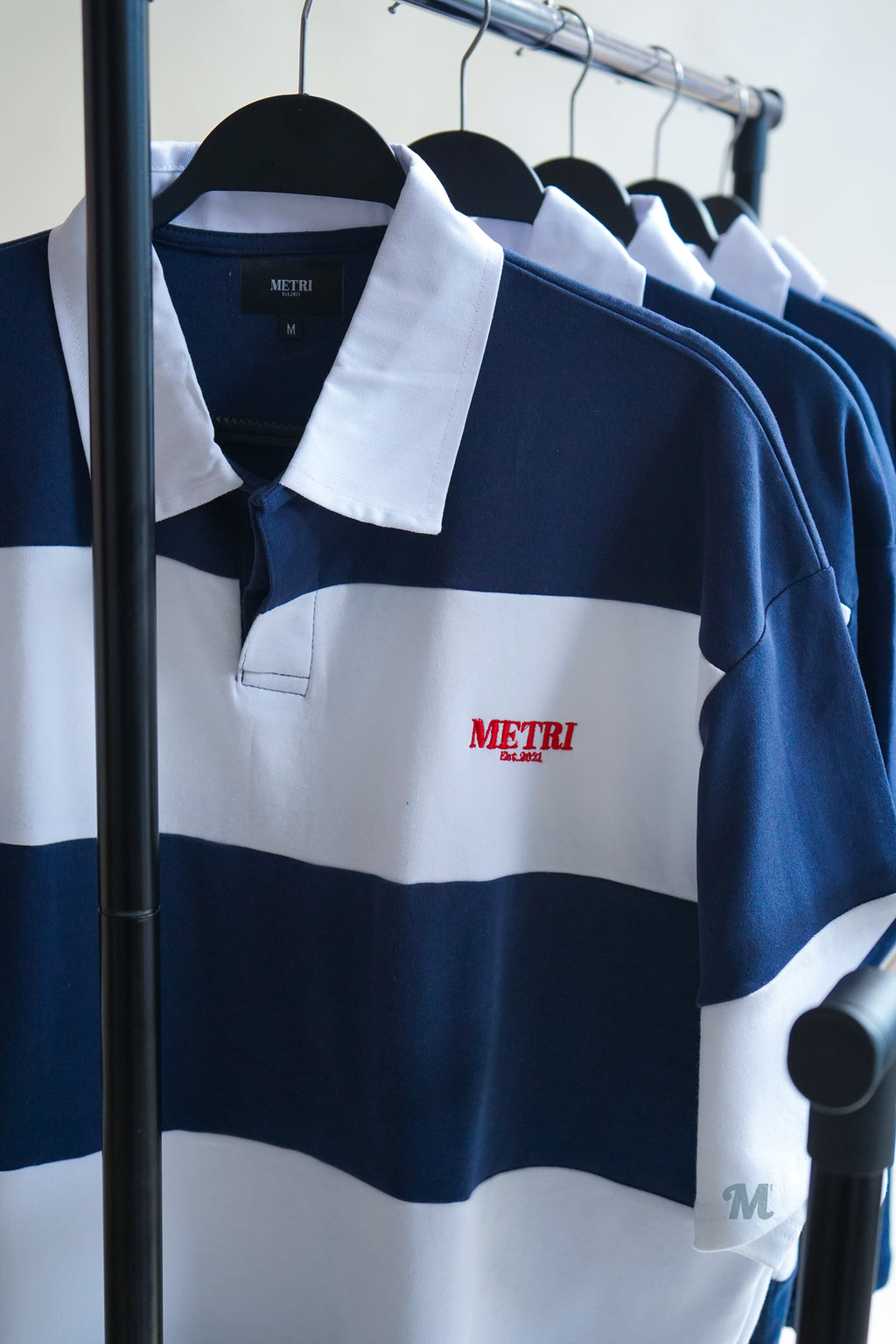 Rugby Polo Short Sleeve (Blue/White)