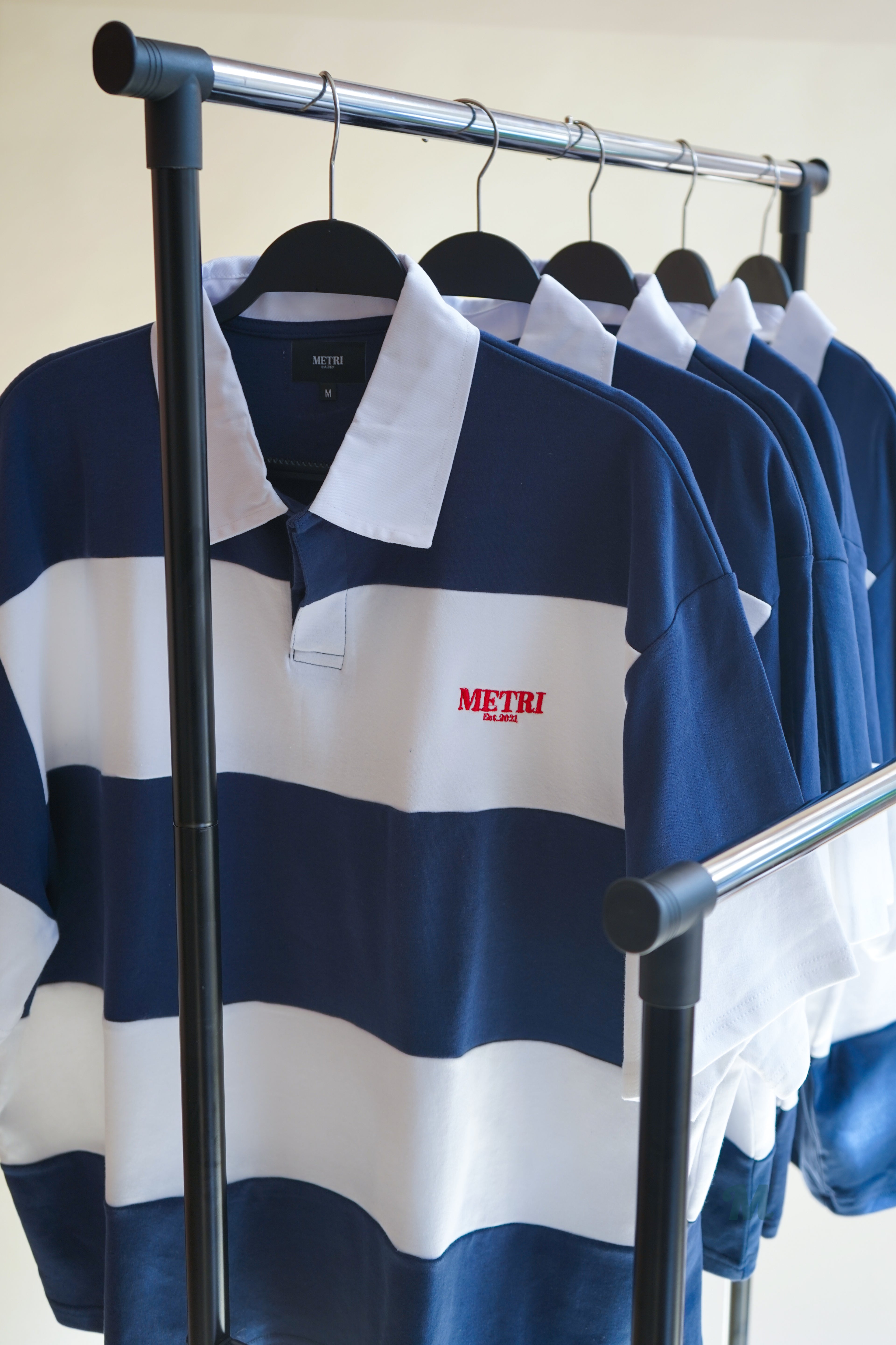 Rugby Polo Short Sleeve (Blue/White)