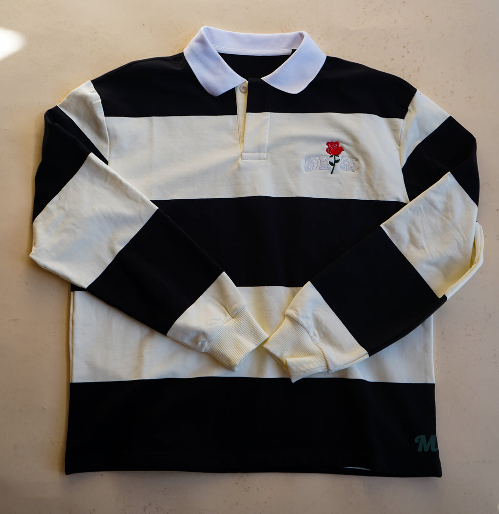 Rugby Polo (Black/White)