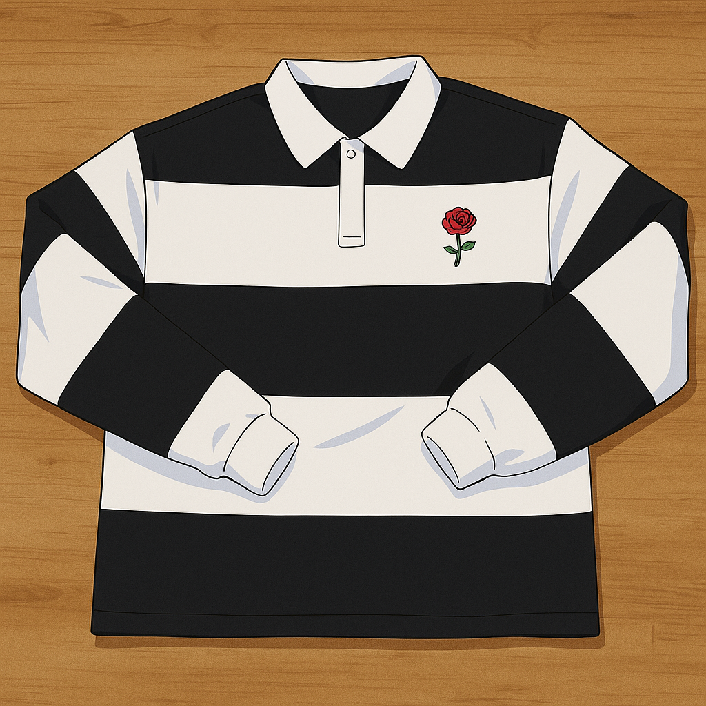Rugby Polo (Black/White)