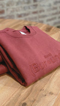 Metri (C·lor) Crewneck:(Bur·undy)
