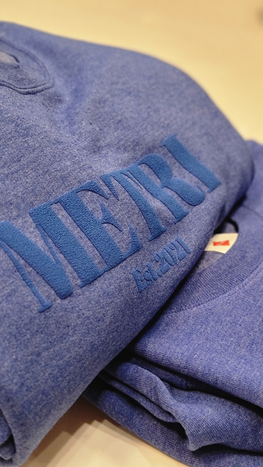 Metri Crewneck: Blue