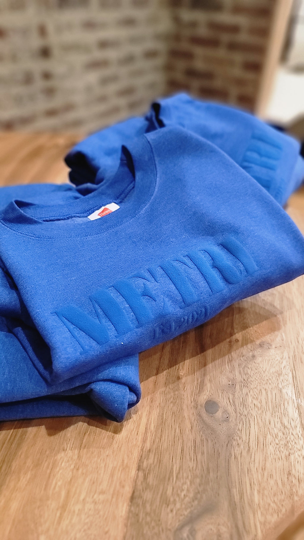 Metri Crewneck: Blue